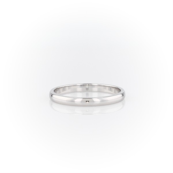 Classic Wedding Ring in 18k White Gold (2 mm)