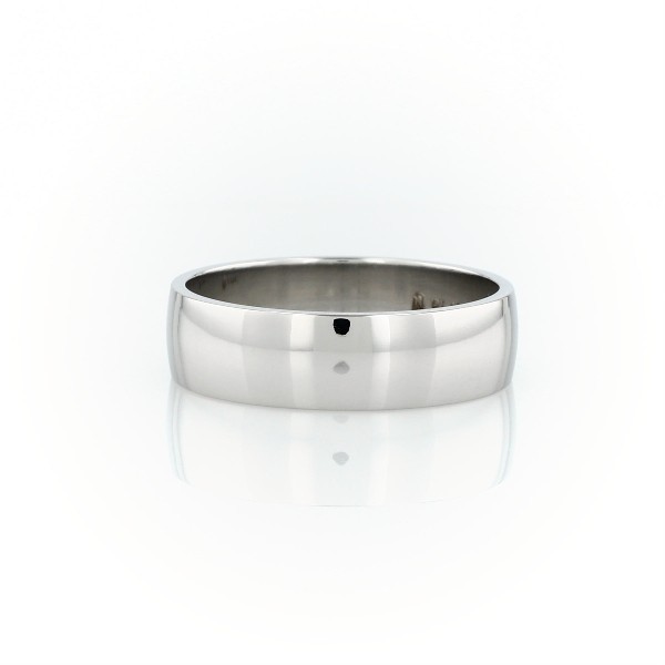 鉑金經典結婚戒指（6 毫米）