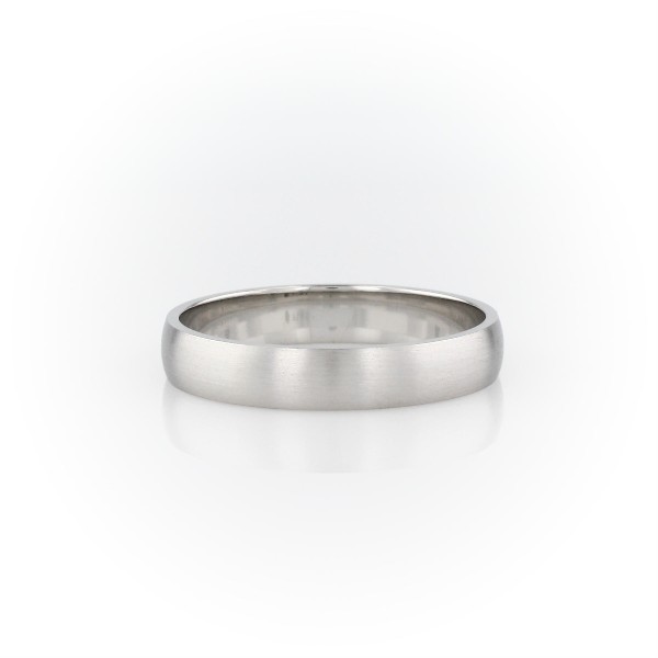 Matte Classic Wedding Ring in Platinum (4 mm)