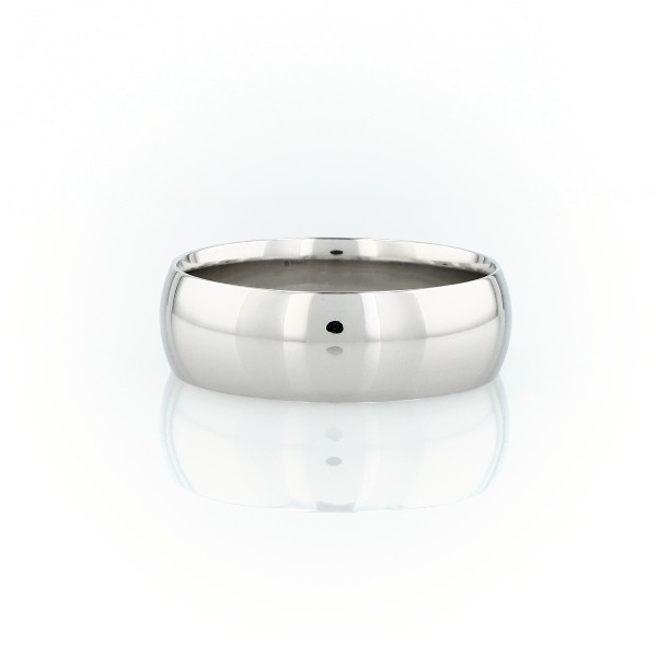 Mid-weight Comfort Fit Wedding Ring in Platinum (7 mm)