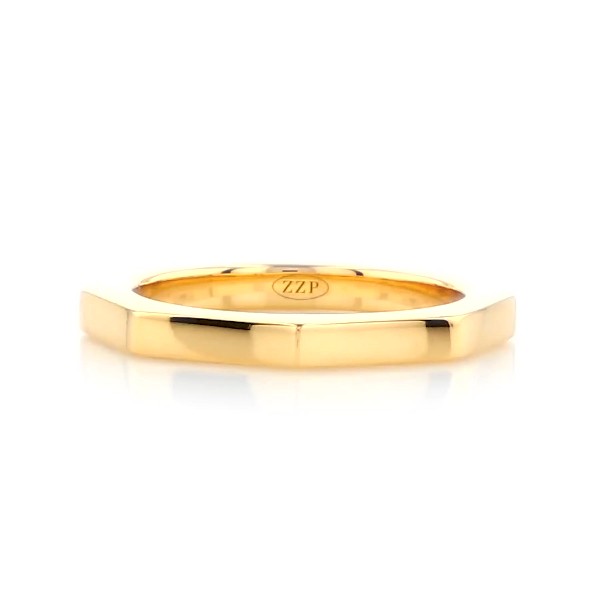 ZAC ZAC POSEN Plain Geometric Wedding Ring in 14k Yellow Gold (2.2 mm)