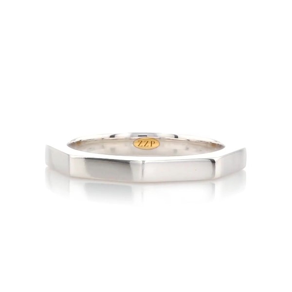 ZAC ZAC POSEN Plain Geometric Wedding Ring in 14k White Gold (2.2 mm)
